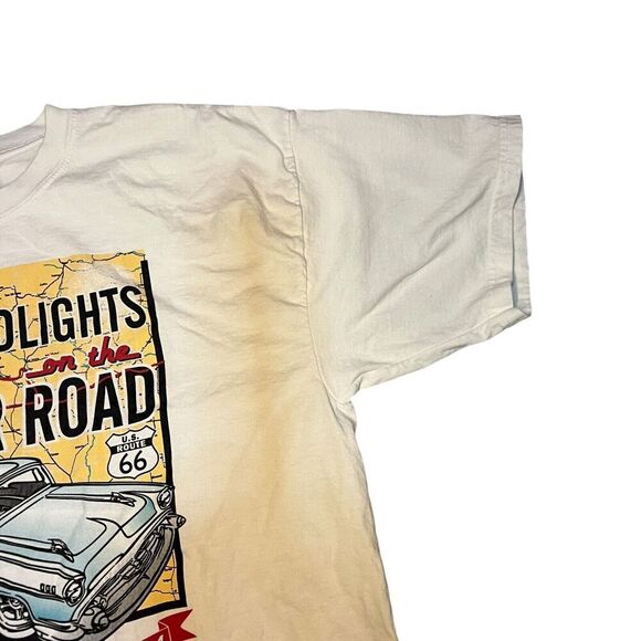 2004 Headlights on the Mother Road New Mexico T-Shirt Size XL White y2k - Picture 5 of 9
